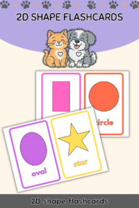 2D shape flashcards