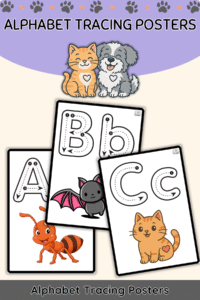 Alphabet Tracing Posters – A to Z