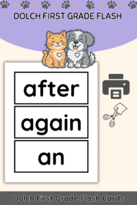 Free Dolch Sight Word Flashcards – First Grade