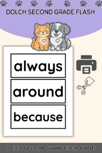 Free Dolch Sight Word Flashcards – Second Grade