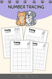 Number Tracing Practice – 1 to 10
