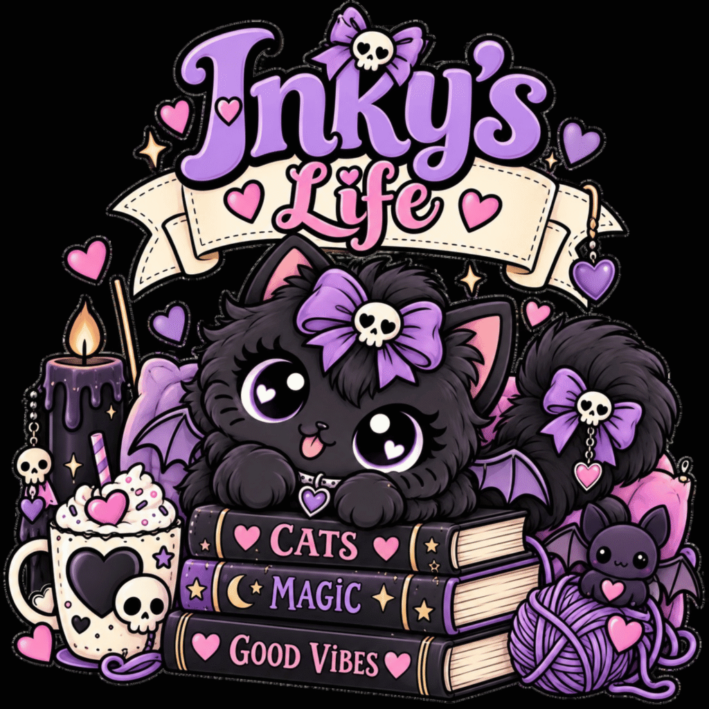 Inky’s Life Cute Cat Coloring Book