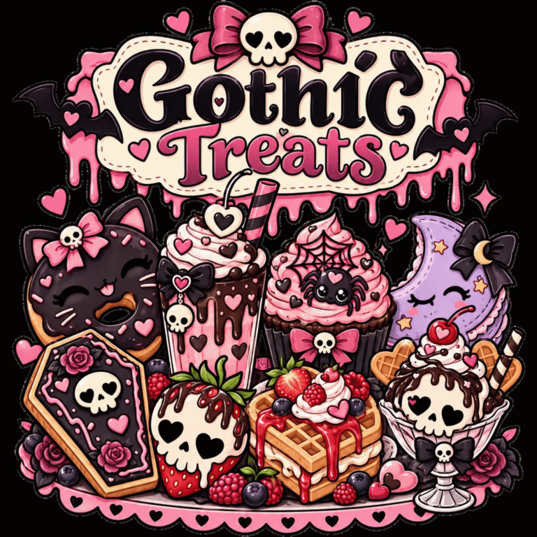 Gothic Treats — Bold & Easy Coloring Book