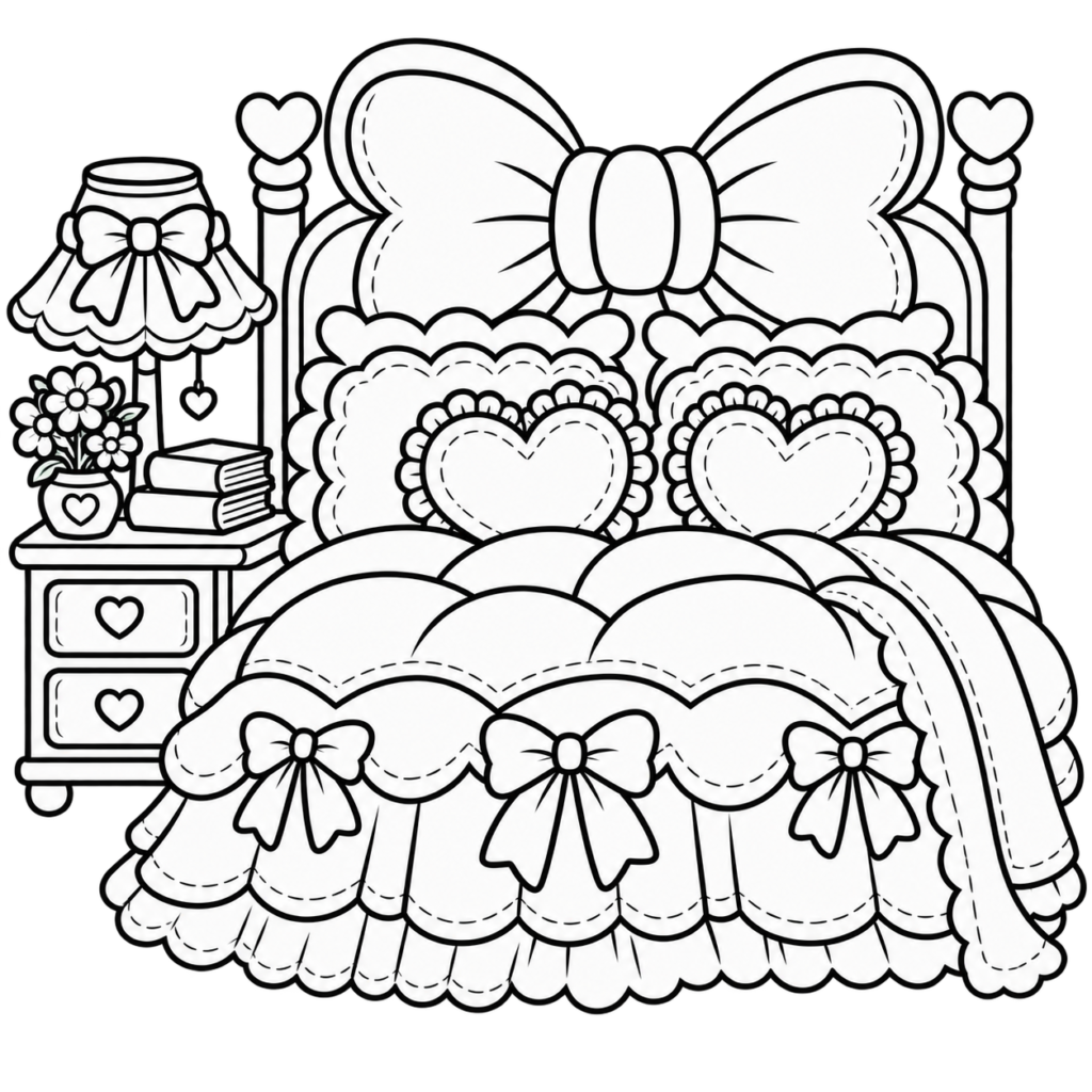 Fluffy beds, chunky blankets and the coziest little spaces. 🛏️🎀 Cozy Bedrooms is a Bold & Easy printable coloring book filled with relaxing bedroom scenes just waiting for your colors.