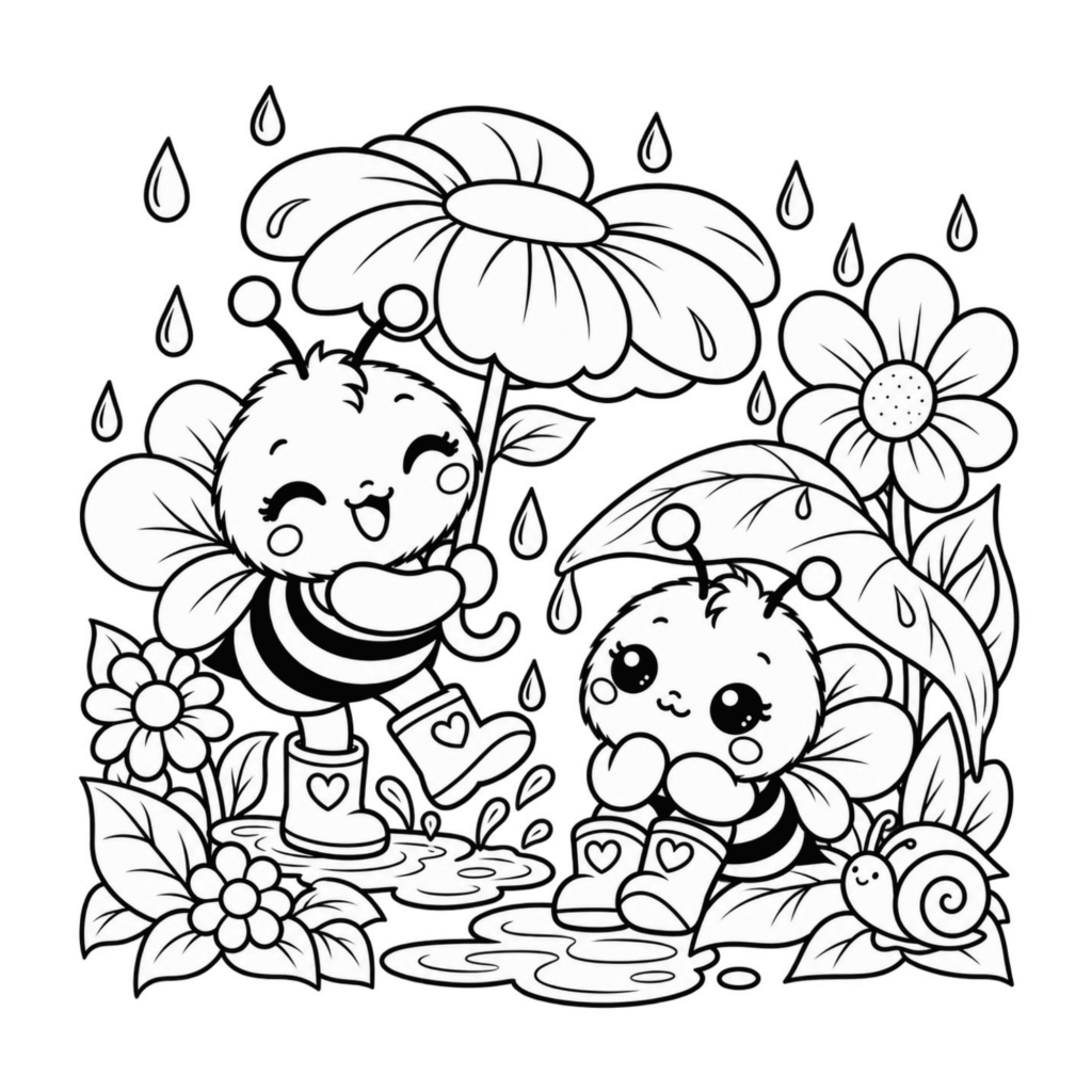 These little bees have things to do! ππΌ Busy Bees is a free 10-page Bold & Easy printable coloring book filled with honey, flowers, gardening, baking and two ridiculously busy little bees.