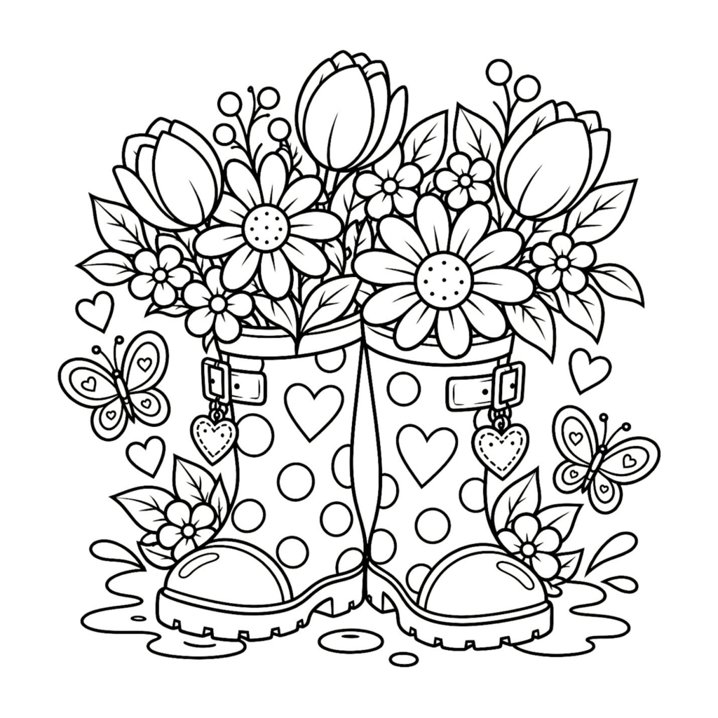 Flowers everywhere! ๐ธ๐ Flower Girl is a cheerful printable Bold & Easy coloring book filled with oversized blooms, cute garden treasures and plenty of room to get creative.