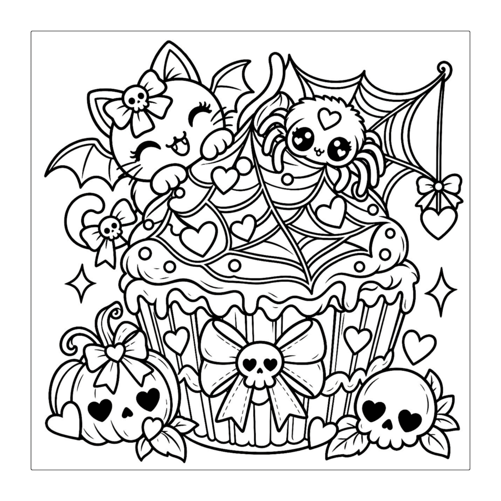 Gothic Treats — Bold & Easy Coloring Book
