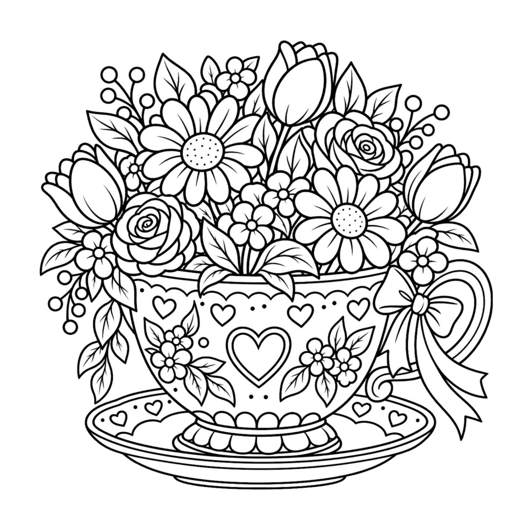 Flowers everywhere! ๐ธ๐ Flower Girl is a cheerful printable Bold & Easy coloring book filled with oversized blooms, cute garden treasures and plenty of room to get creative.
