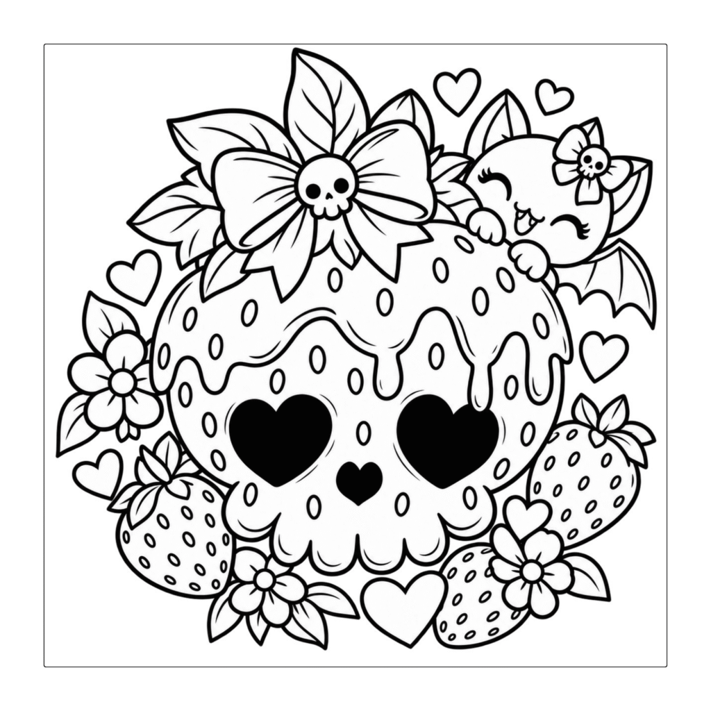 Gothic Treats — Bold & Easy Coloring Book