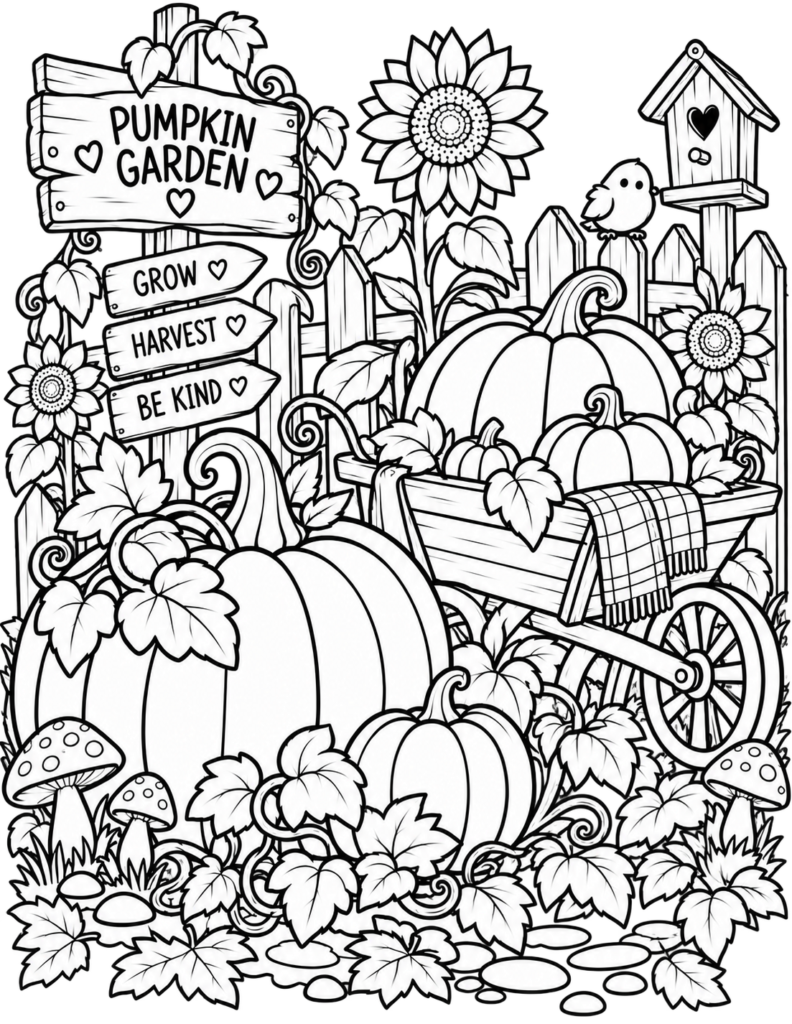 Pumpkins, ghosts, potions and plenty of cozy Halloween magic! 🎃👻 Download our free 20-page Halloween Bold & Easy Coloring Book featuring cute, family-friendly US Letter coloring pages for spooky season.